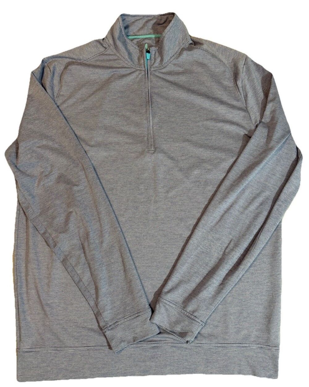JOHNNIE-O VAUGHN STRIPED PERFORMANCE 1/4 ZIP PULLOVER IN PLUM CRAZY Large Men’s